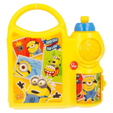 Matlåda med vattenflaska Minions