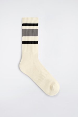 COS Chaussettes De Sport Rayées in Blanc