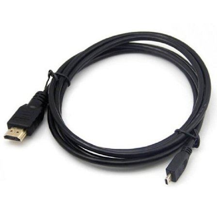 1,5 m Micro HDMI till HDMI standardversion 1.4 mobiltelefon Micro HDMI till HDMI adapterkabel, 2-pack