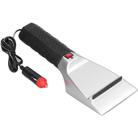 Allecto Plus, Automatisk 12V 18W oppvarmet snøplog med isskrape for biler, lastebiler og SUV-er