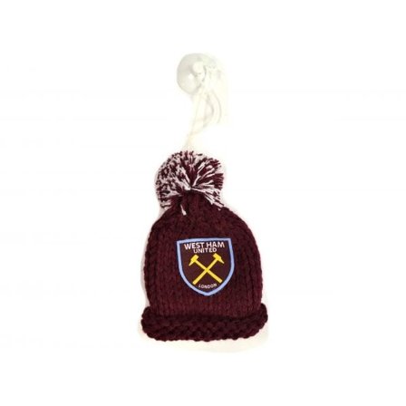 West Ham United FC Bobble Hat Bilhängare One Size Burgundy