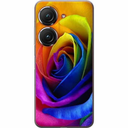 Asus Zenfone 9 Genomskinligt Skal Rainbow Rose