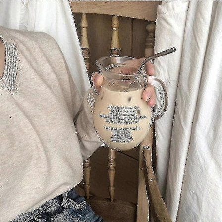 Kestävä Lasinen Ranskalaisen Tyylisen Kannu Lyijytön Kirkas Kotiin