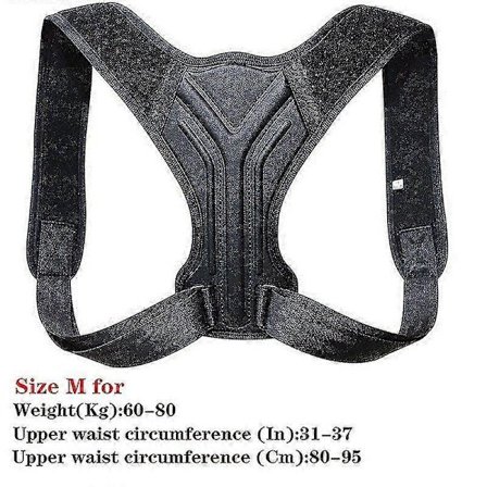 Justerbar Hållningskorrigerare Ryggstöd Axel Rygg Korsett Hållningskorrigering Ryggrad Hållningskorrigerare Hälsofixeringstejp