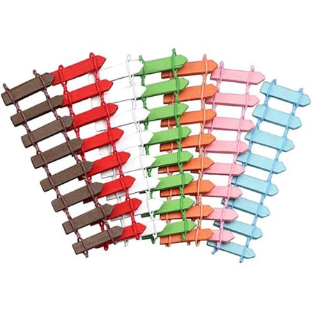 35 stk. Dukkehus Hegn Mini Barriere Mini Hus Tilbehør Hegn Model Di