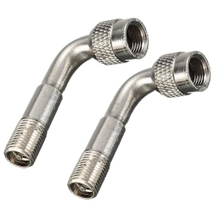 2 Däckventilsförlängare Adapter Motorcykel Bil Däckventil Förlängare Vinkel