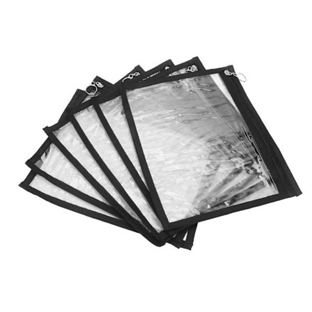 6 stk. Gennemsigtig Vandafvisende PVC Lynlåspose Rejse Bærbar Opbevaringsorganisator Taske til Kosmetik