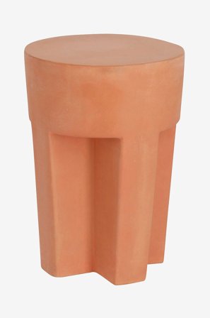 Kave Home - Sidebord Vilena, Ø 33 cm - Brun - Avlastningsbord - Fra Homeroom