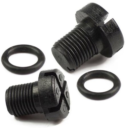 Slidstærke forbedrede udluftningsskruer i plastik til kølevæske inklusive O-ringe i gummi 11537793373 reservedel til bil