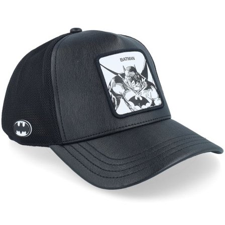 Capslab - Svart trucker Keps - Dc Comics Batman Black A-Frame Trucker @ Hatstore