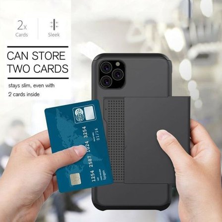 iPhone 11 Shockproof Cover with Card Compartment 5 Color Wallet