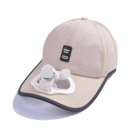 Sommarfläkt Kylning Baseball Cap Hat USB Uppladdningsbar Breatha