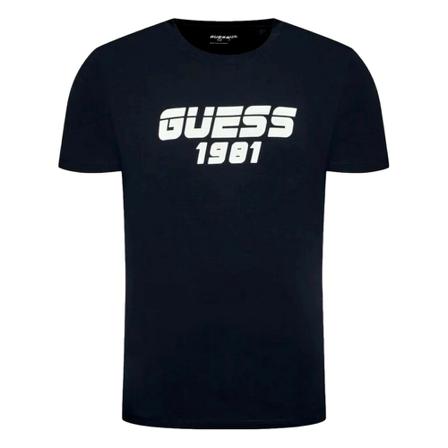 Guess, Camiseta Shaw T-Shirt Zwart, Heren, Maat:L