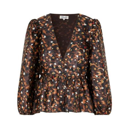 Baum und Pferdgarten, Mallow Blouse Bruin, Dames, Maat:S,polyester
