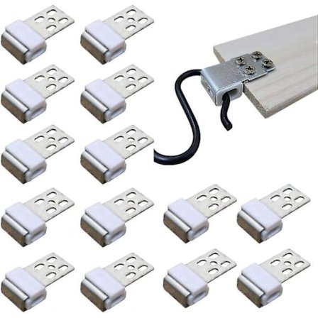 30-pak metalfjederklemmeholdere, velegnede til sofaer og møbler, 5-hullers fjederklemmer, tilbehør til polstrede møbler, sofatilbehør