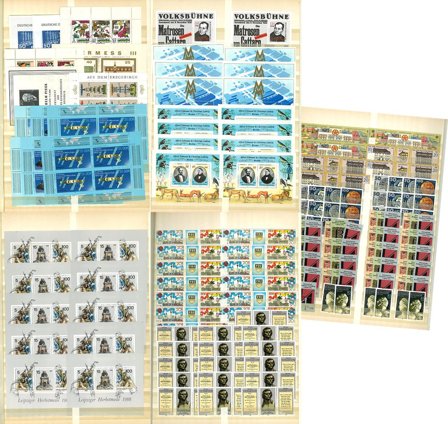 DDR til 1989 - Dubletsamling i 1 insticksbok