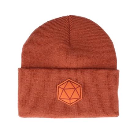 Gamerz - Orange cuff Mütze - D20 Patch Original Rust Cust Beanie @ Hatstore