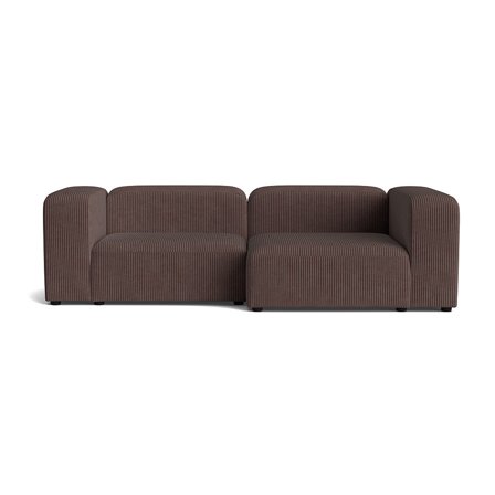 Milo chaiselong sofa, højrevendt | 260cm - Lincoln Brun - 260x130x72 - Sofa, chaiselong