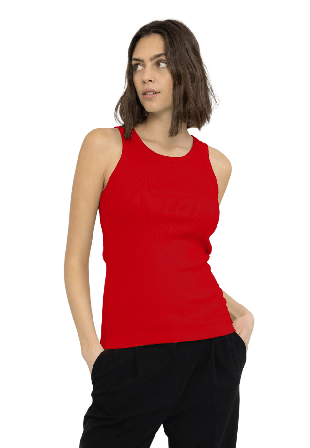 Soft Rebels Sradelynn Tank Top Gots T-shirts & toppar Dam Röd L