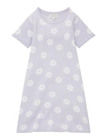 Flower Knit Dress Dresses & Skirts Dresses Casual Dresses Short-sleeved Casual Dresses Lilla Tom Tailor*Betinget Tilbud