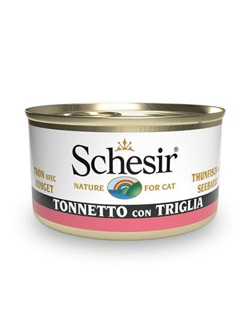Schesir Tonnetto Con Triglia Cibo Umido Gatti Adulti Lattina 85g