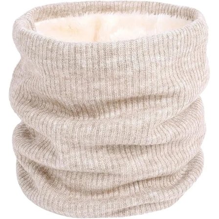 Snoods for menn kvinner fleece halsvarmer unisex tykk strikket sirkelskjerf vinter varm halskrage ansiktsdeksel - sykling løping