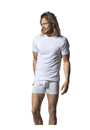 Resteröds Bambu, T-shirt, 2-pack, Vit Underlinnen & t-shirts Herr XL