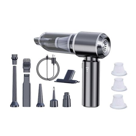 16000PA 100W Sladdlös Handhållen Dammsugare och Blåsare - Uppladdningsbar Mini Portabel Dammsugare för Hem och Bil