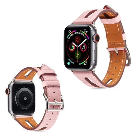 Apple Watch Series 5 44mm kellonauha naudannahasta - Pinkki