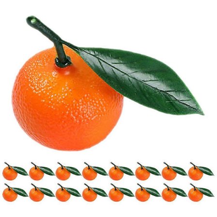 20 stk. Dekorative Kunstige Frukter Kunstige Appelsiner For Dekor Realistiske Falske Appelsiner Oransje Hjemmeinnredning Oransje Midtstykker Oransje 