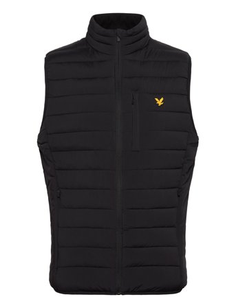 Stretch Lightweight Quilted Gilet Black Lyle & Scott Sport