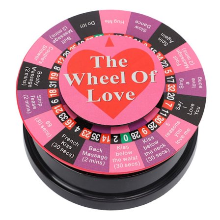 Wheel of Love Spil Bærbart Voksenbrætspil Sexfest Spinner Gavepakke