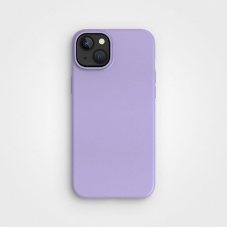 Biodegradable iPhone 15 Phone Case Lilac, Made from Plants, iPhone 15 Plus