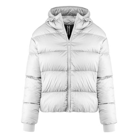 BomBoogie Short Down Jacket in Bright Nylon - Java Puffy Down Jacket , Wit , Dames , Maat: L