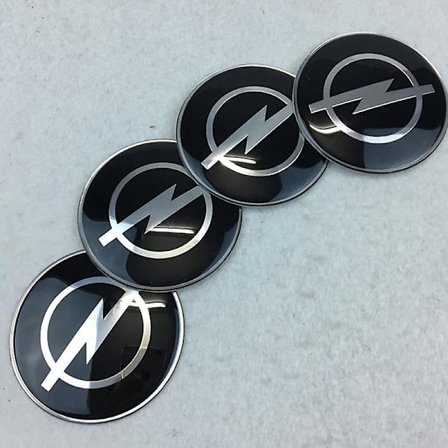 4 stk 65mm bil logo emblem dekkhjul senterfelg navkapsel deksler klistremerker for Opel Insigina Vectra C B Corsa C Mokka tilbehør