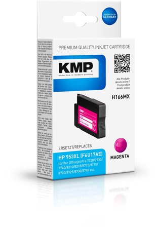 KMP H166MX ink cartridge magenta compatible with HP F6U17AE