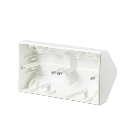 ABB 1722H-884 Hjørneboks 2-roms, hvit, Strømbrytere & vegguttak