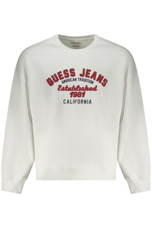 Guess Jeans Felpa Senza Zip Uomo Bianco