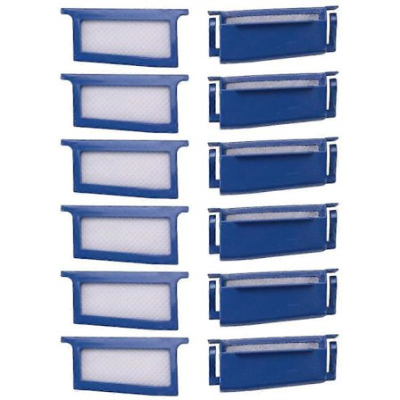 Ersättningsfilter för CPAP Philips Respironics Dreamstation 6 - 6 återanvändbara filterhållare + 6 engångs ultrafina filter