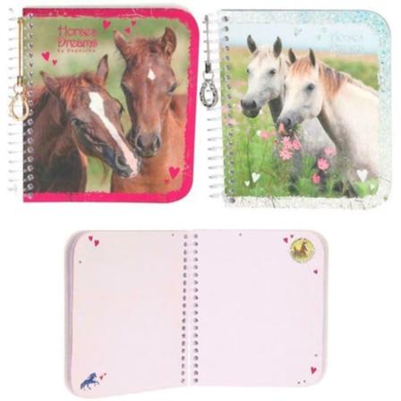 Dino Motto Horses Dream Häst Hästar Notebook 13x11 Cm Välj 1. Bruna Hästar