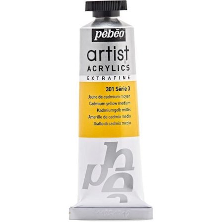 Maling - Véronèse - Cadmiumgul mellem - 37 ml - Ekstra fin - Blank Kadmiumgult Mellan, blå som drar mo