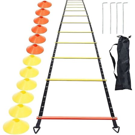 Piao Agility Ladder - Agility Speed ​​och Balans Träningsladder för Fotboll, Basket, Boxning, Softball, Fotarbete, Agility Träning med Stege