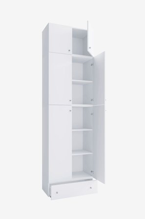 VCM - Vcm Skoskåp Lona Xxl gångjärnsdörrar - Med tillbehör & låda - Vit - Skoskåp - Från Homeroom