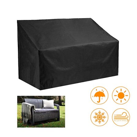 Trädgårds Bänköverdrag Väderbeständigt Skyddande Överdrag 2/3/4 Sitsplatser Bänk Trädgårdsmöbler Överdrag