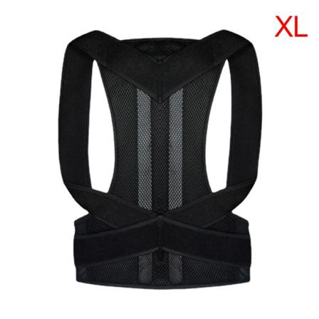 Holdningskorrigerer Rygg Holdningsjusterbar Ryggtrener Unisex C Svart XL