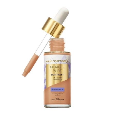 Max Factor Fondotinta Miracle Pure Skin Reset 2 in 1 Siero 30ml -
