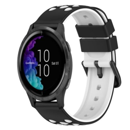 För Garmin Venu 20 mm tvåfärgad watch