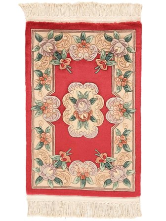 Medalionowy Mały Chińskie 90 Line Dywan 60X90 Wełna