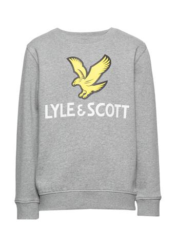 Lyle Eagle Logo Lb Crew Sweat Sweatshirt Trøje Grå Lyle & Scott Junior