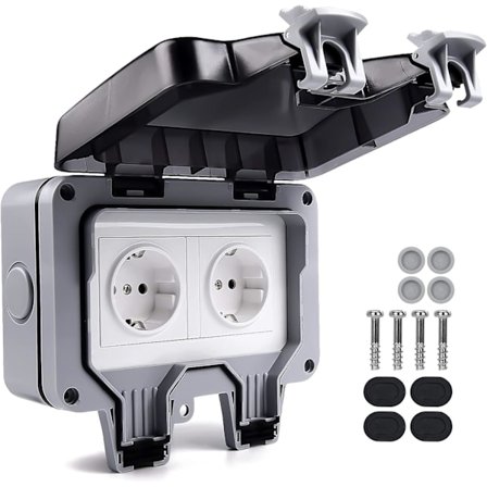 IP66 Udendørs Vandtæt Stikkontakt, Udendørs Stikkontakt, Vejrbestandig